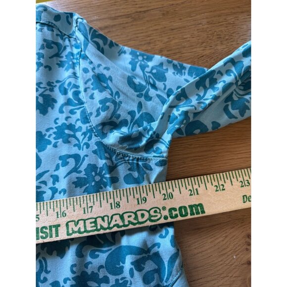 Click by Color Me Cotton‎ Tunic Top Women Size Medium Gauzy Tencel Blend Artsy - Picture 5 of 11